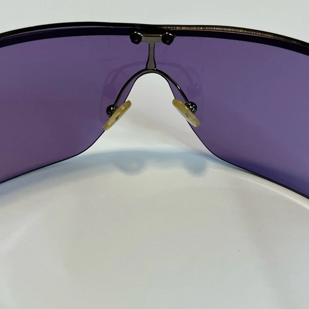 Vintage Gianfranco Ferré shield sunglasses.